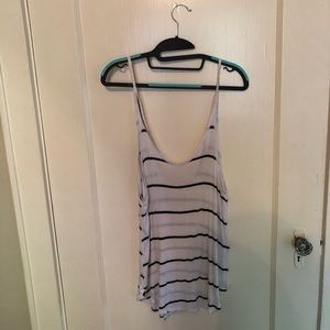 Black & white striped tank